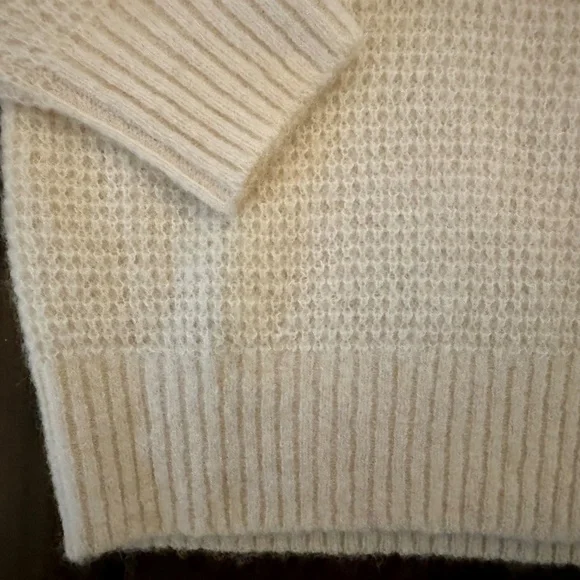New Everlane The Alpaca Waffle-Stitch Polo | Snow (Ivory) | Size M - Picture 6 of 8